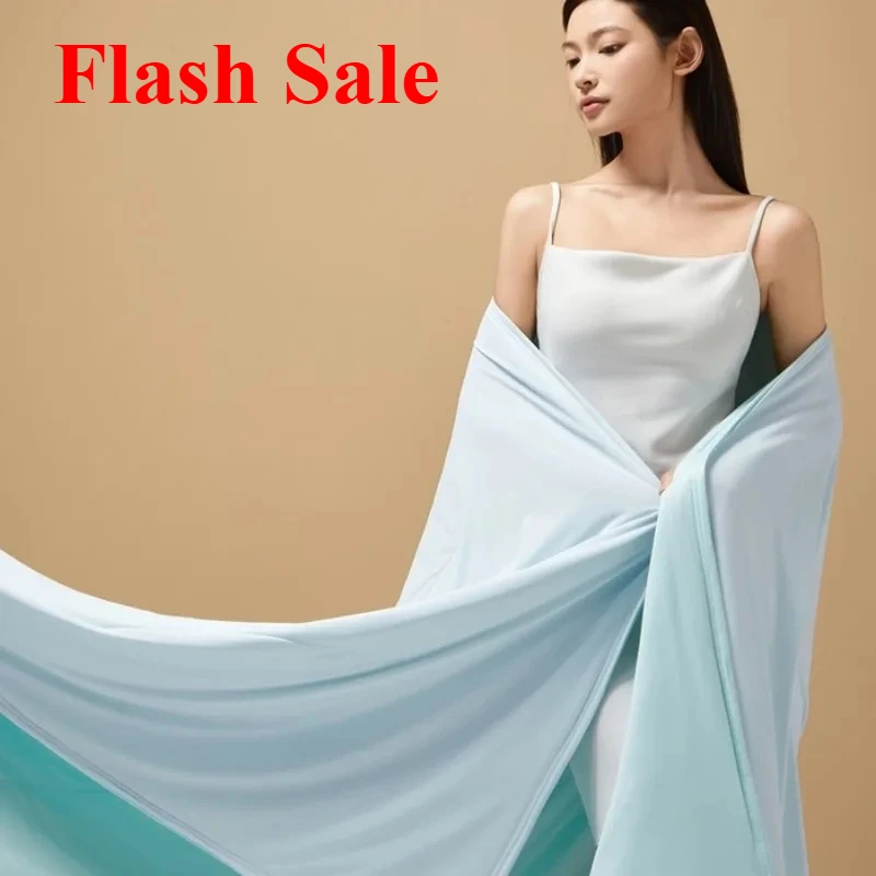 2025 new solid color knitted cotton quilt summer cool quilt cool silk air conditioner quilt machine washable