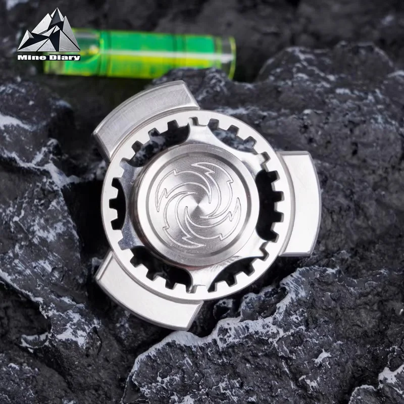 Vortex Gear フィジェットスピナー EDC ステンレス鋼 大人用ハンドスピナー フィジェットおもちゃ ADHD ツール オフィスデスク ストレス解消おもちゃ