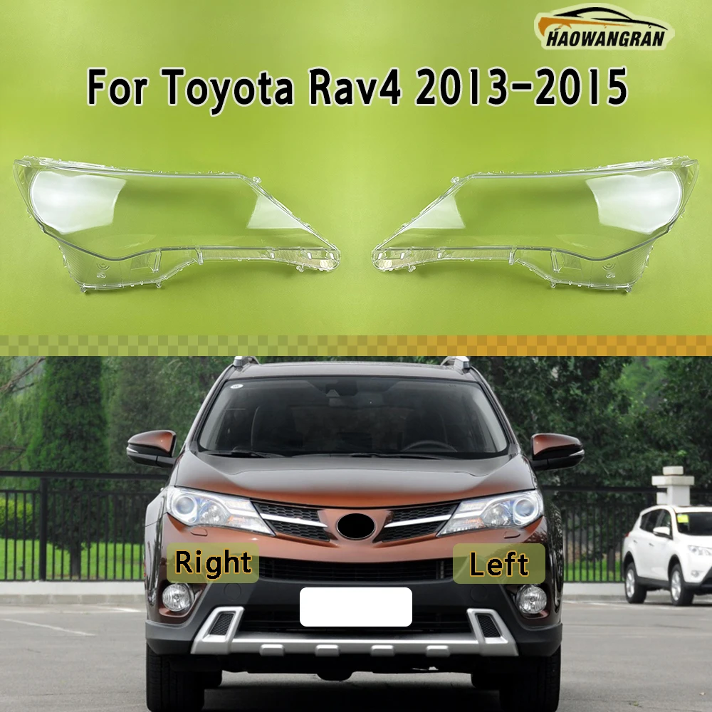 

Headlights Cover Transparent Headlamp Shell Lens Replace Original Lampshade Plexiglass For Toyota Rav4 2013 2014 2015