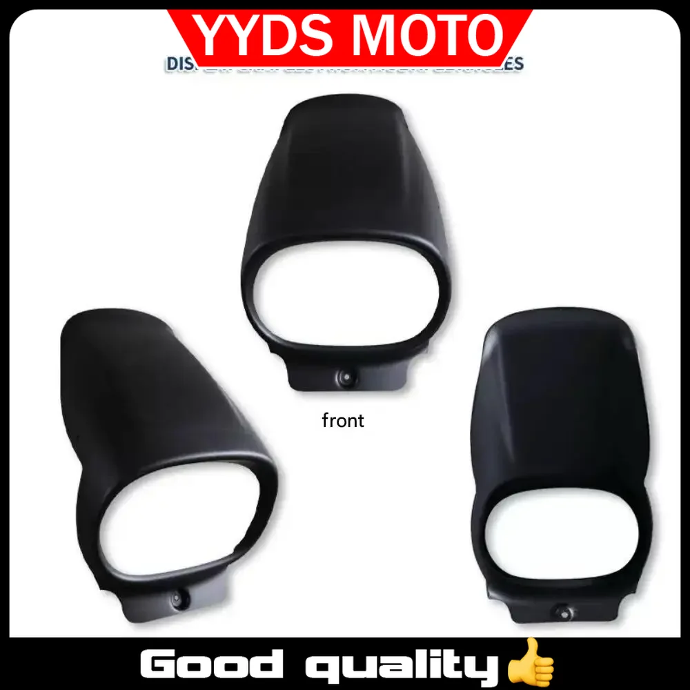 

For QJMOTOR SRV600 modification: pig head cover, non-destructive front end decoration cover, headlight cover, windshield cover.
