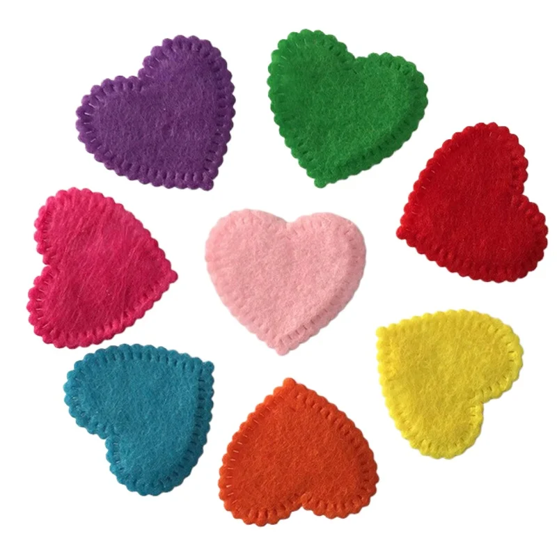 

100 шт. 20 мм наклейки в форме сердца, подходящие для шитья/праздничных украшений, украшения своими руками