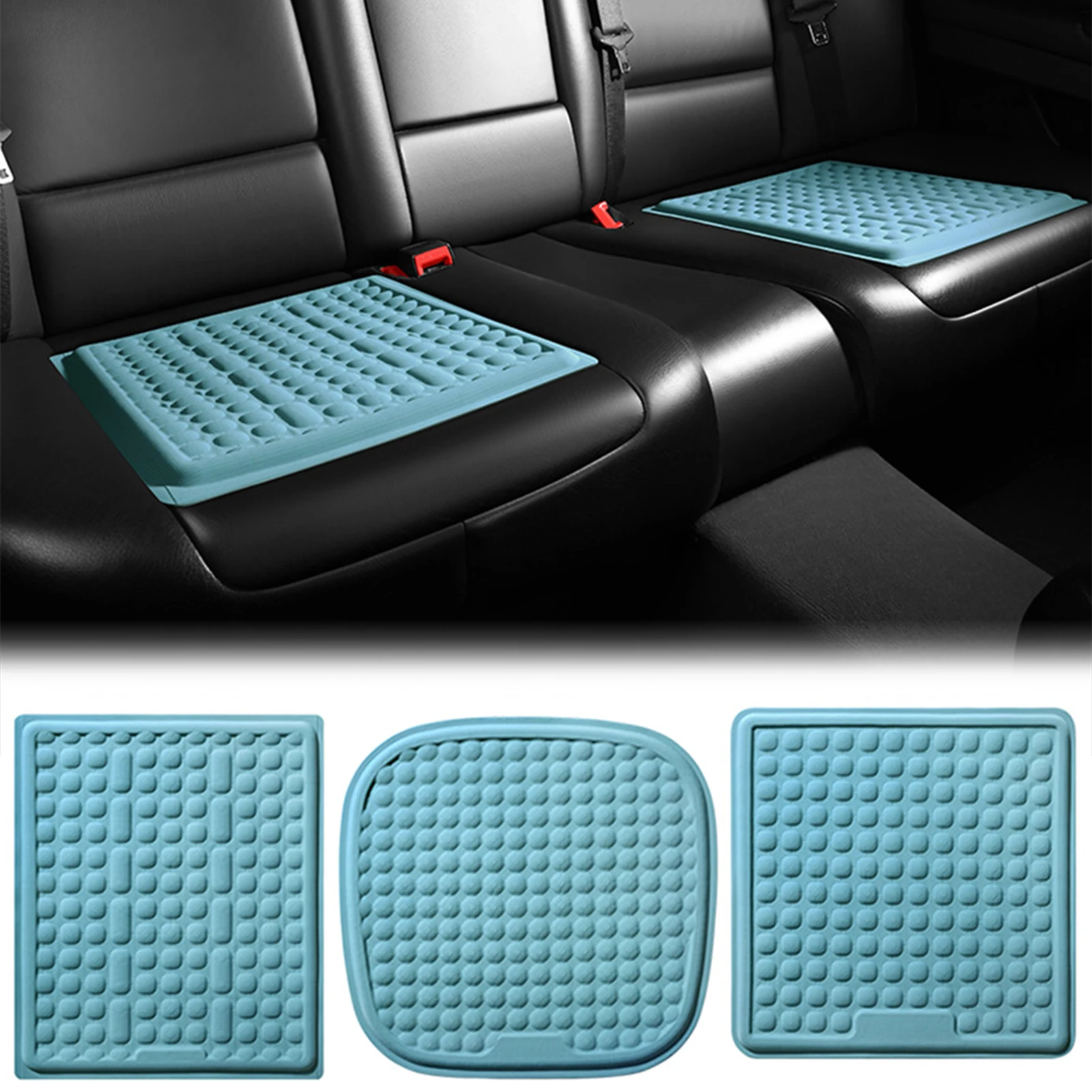 

Автомобильная гелевая подушка для сидений, летняя охлаждающая гелевая подушка для сидений, мягкая дышащая силиконовая охлаждающая гелевая подушка, для домашнего офисного автомобильного кресла