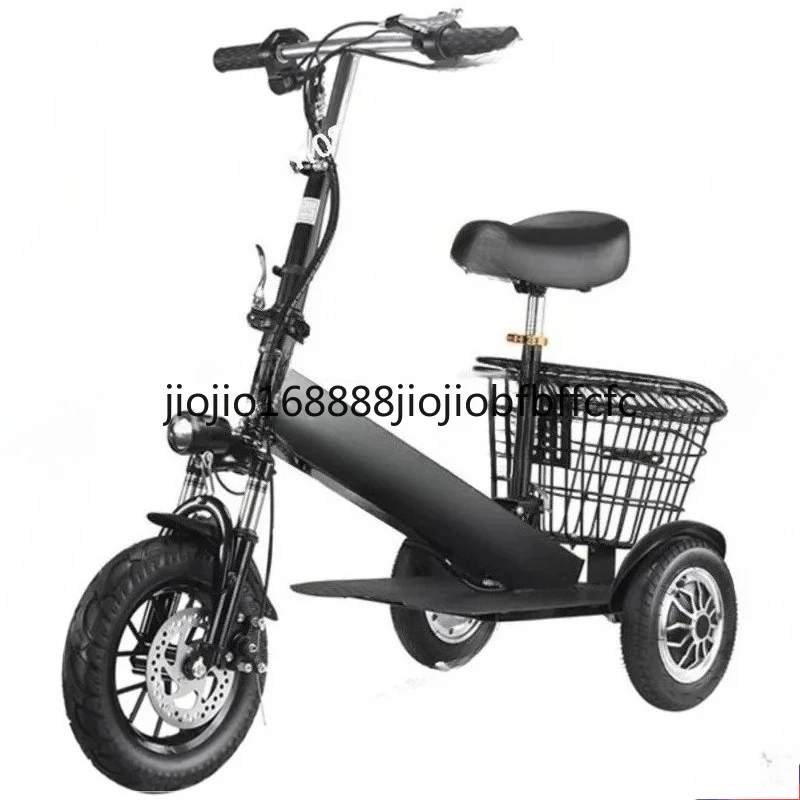 Suitable for Foldable Electric Tricycle Mini Adult Electric Scooter, Women's And Elderly Mobility Электрический трехколесный вел