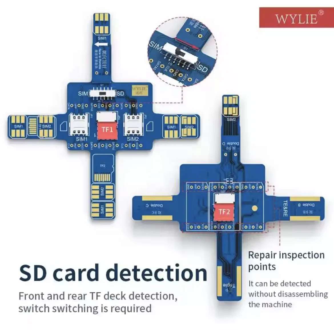 WYLIE Intelligence Phone Signal Universal SIM Test Board FOR Android IPHONE Phone Signal Test Universal SD Card All Models