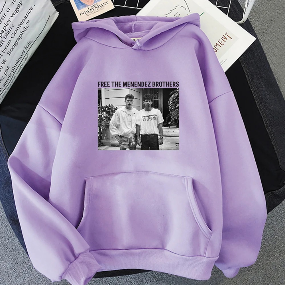 Nicholas Chavez Graphic Hoodies Free The Menendez Brothers Movie Printing Sweatshirts Streetwear Hip Hop Unisex Pullovers Male