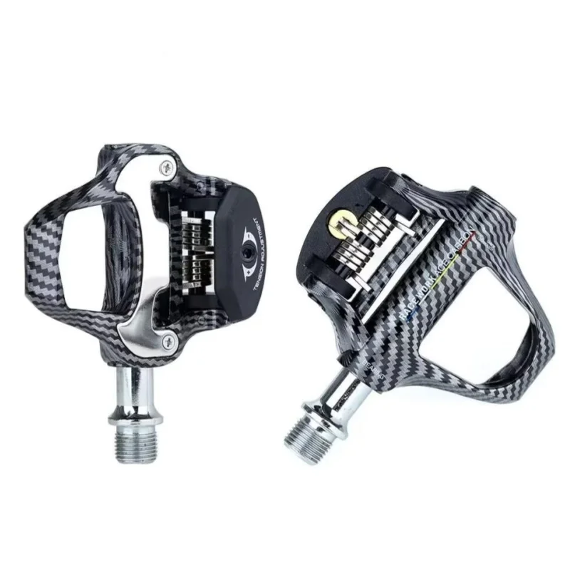 Bicycle Accessories Road Bike Lock Pedals Nylon Anti-Skid Racing Training Bicycle Pedals with DU Bearings and Cleats