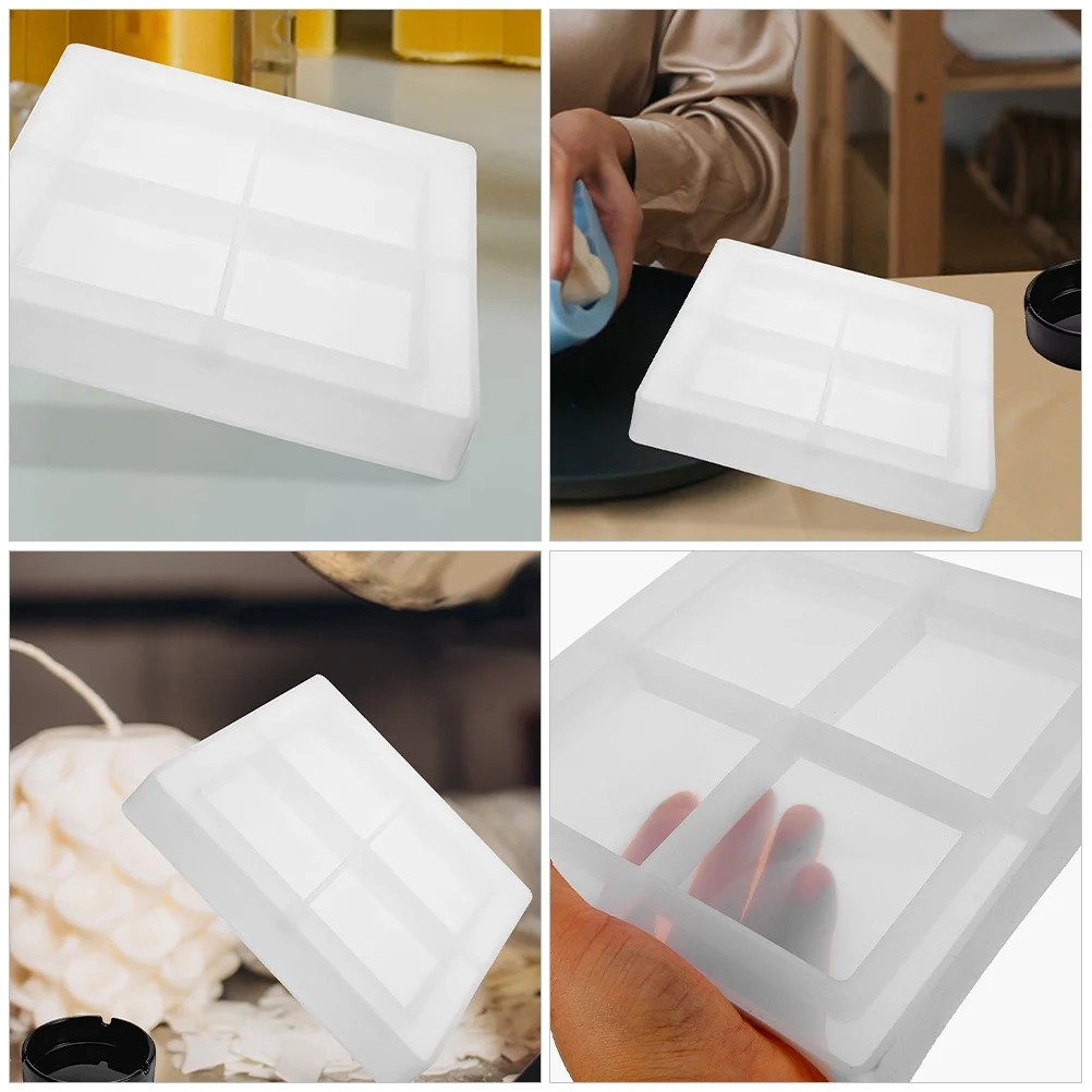 2 قطعة DIY منفضة سجائر قوالب سيليكون مربع صياغة راتنجات الايبوكسي تصميم مستقر المسيل للدموع ديكور المنزل الفريد