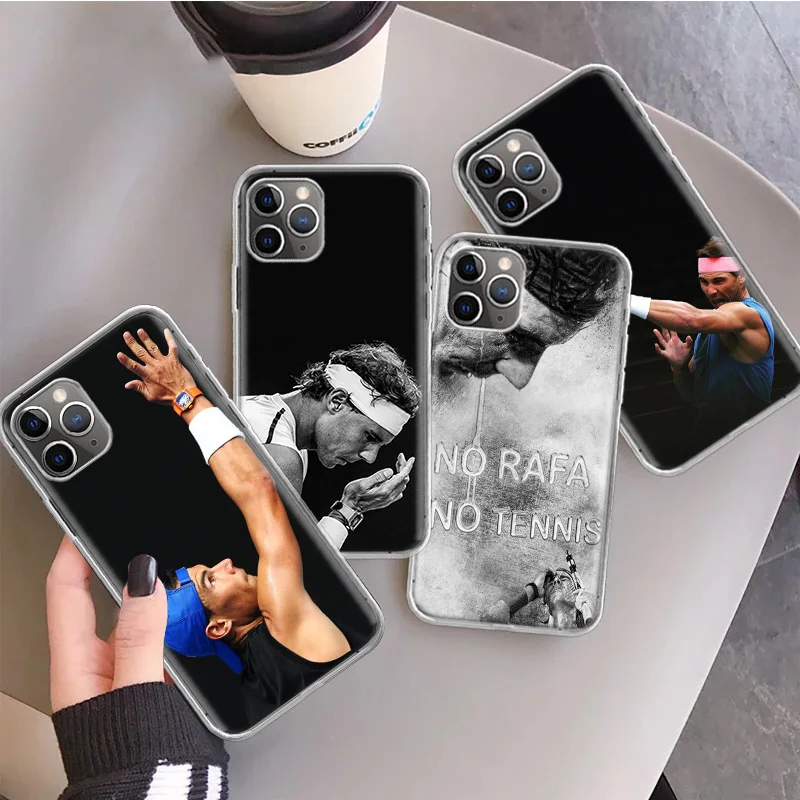 Rafael Nadal Tennis Silicon Call Phone Case For Apple iPhone 16 15 14 11 Pro Max 13 Plus 12 Mini 7 8 + X XR XS SE Cover Shell 11