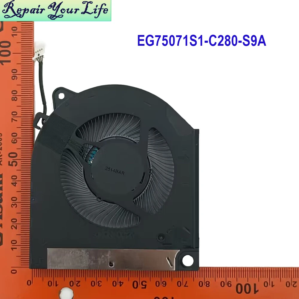 Wentylator GPU chłodnicy procesora do Dell G16 7630 G15 5530 2023 Laptop dla graczy VGA Cooler DC12V EG75071S1-C280-S9A EG75071S1-C290-S9A