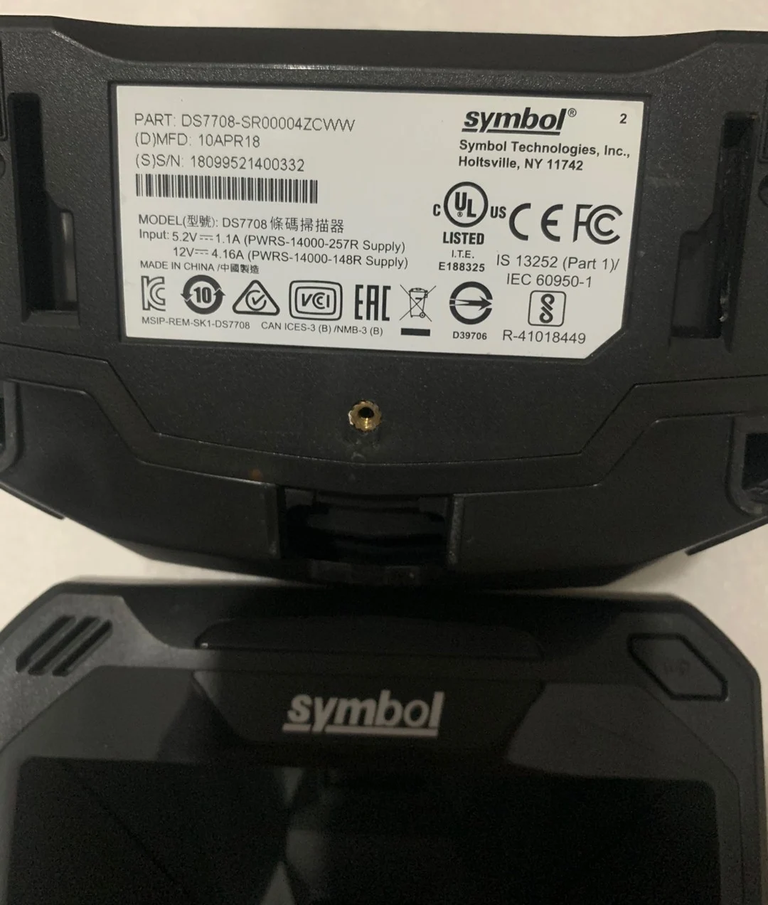 Imagem -04 - Barcode Scanner a Laser Ds7708 2d para Símbolo Zebra 2d 1d Pdf417 Código qr com Cabo Usb Ds7708-sr00004zcww