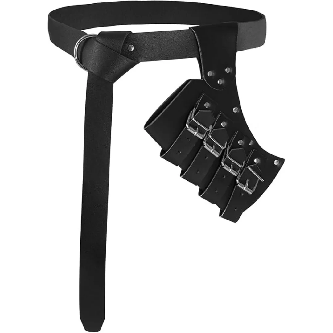 1/2 قطعة حزام السيف القرون الوسطى مع السيف الضفدع الحافظة قابل للتعديل سيف ذو حدين الحافظة عصر النهضة حزام فارس لجميع القديسين #1