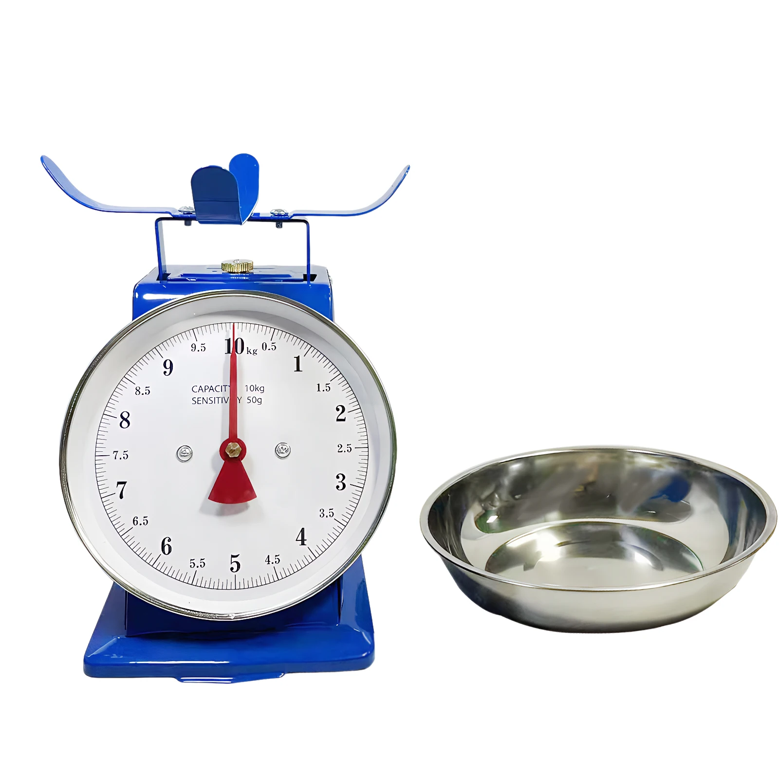 

10Kg Stainless Steel Mechanical Scale with Detachable Tray Stainless Steel Vintage Scale for Farmhouse Decor & Meal Prep
