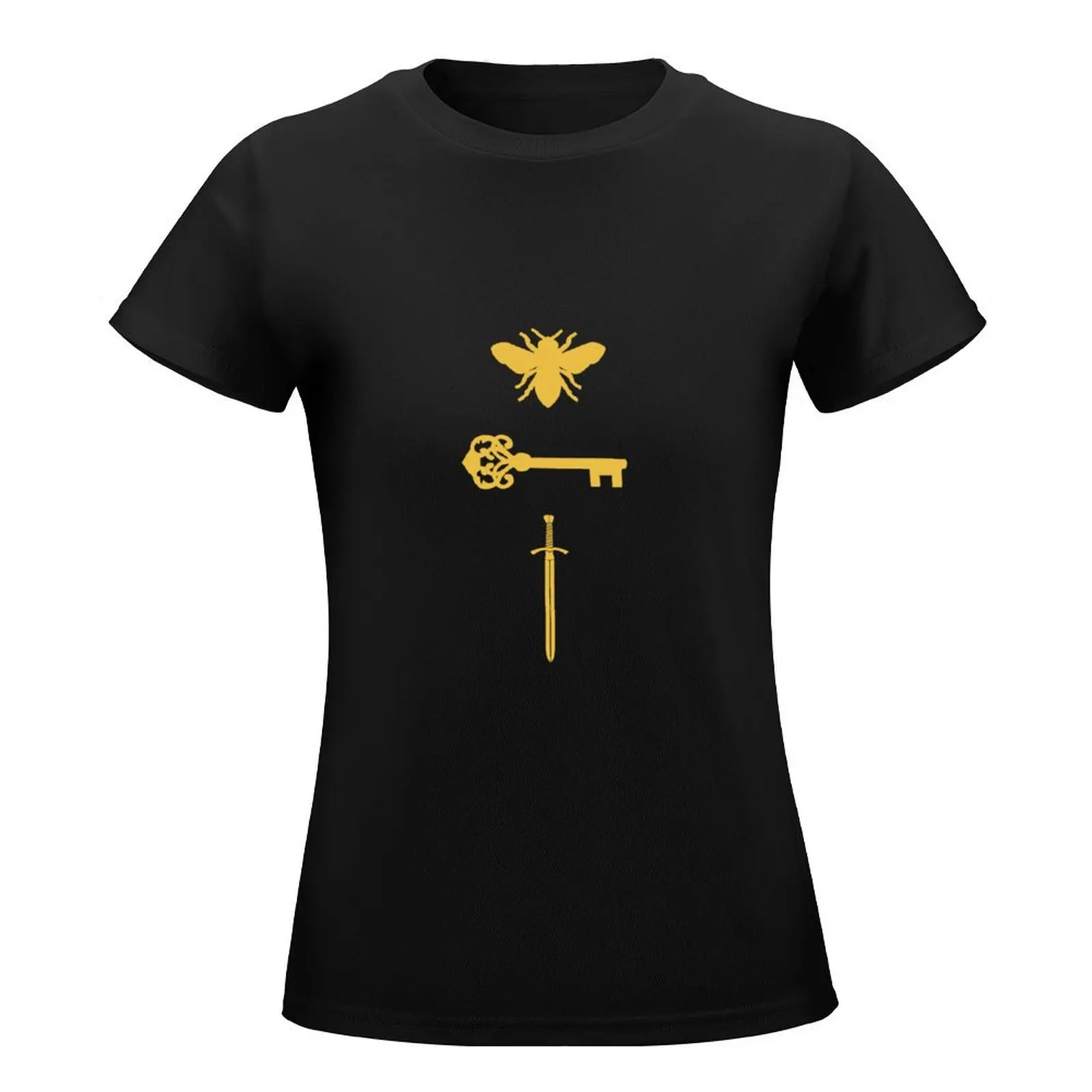 The Starless Sea Bee Key Sword T-Shirt lady clothes summer tops tops tees Womens graphic t shirts