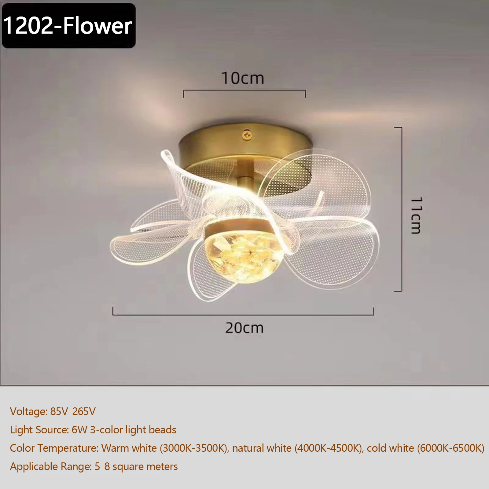 

Vintage Wall Sconces Flower Wall Lamp Home Interior Wall Light for Living Room Bedroom Hallway Light Fixture Flower-Shaped