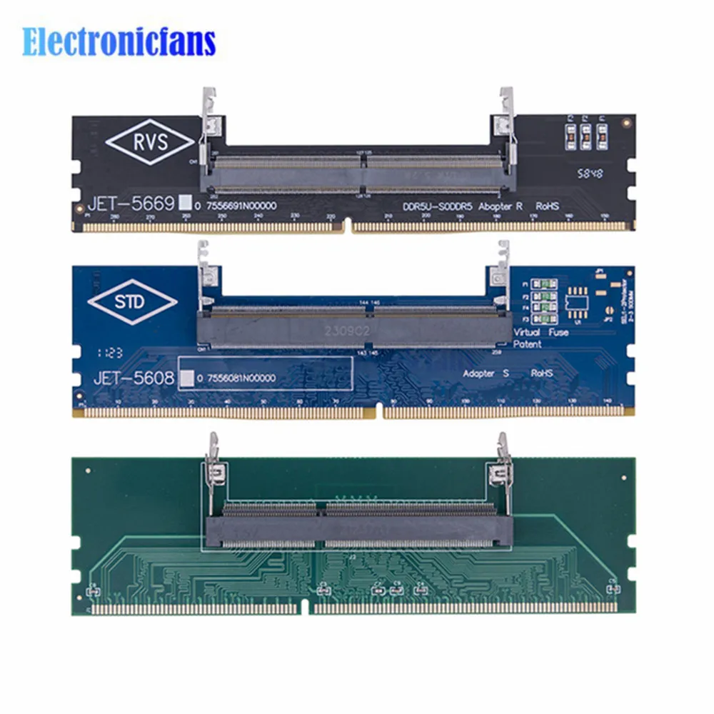 DDR3 DDR4 DDR5 Laptop to Desktop Memory Adapter Card SO-DIMM To PC DIMM Card DDR3 DDR4 DDR5 Memory RAM Connector Adapter