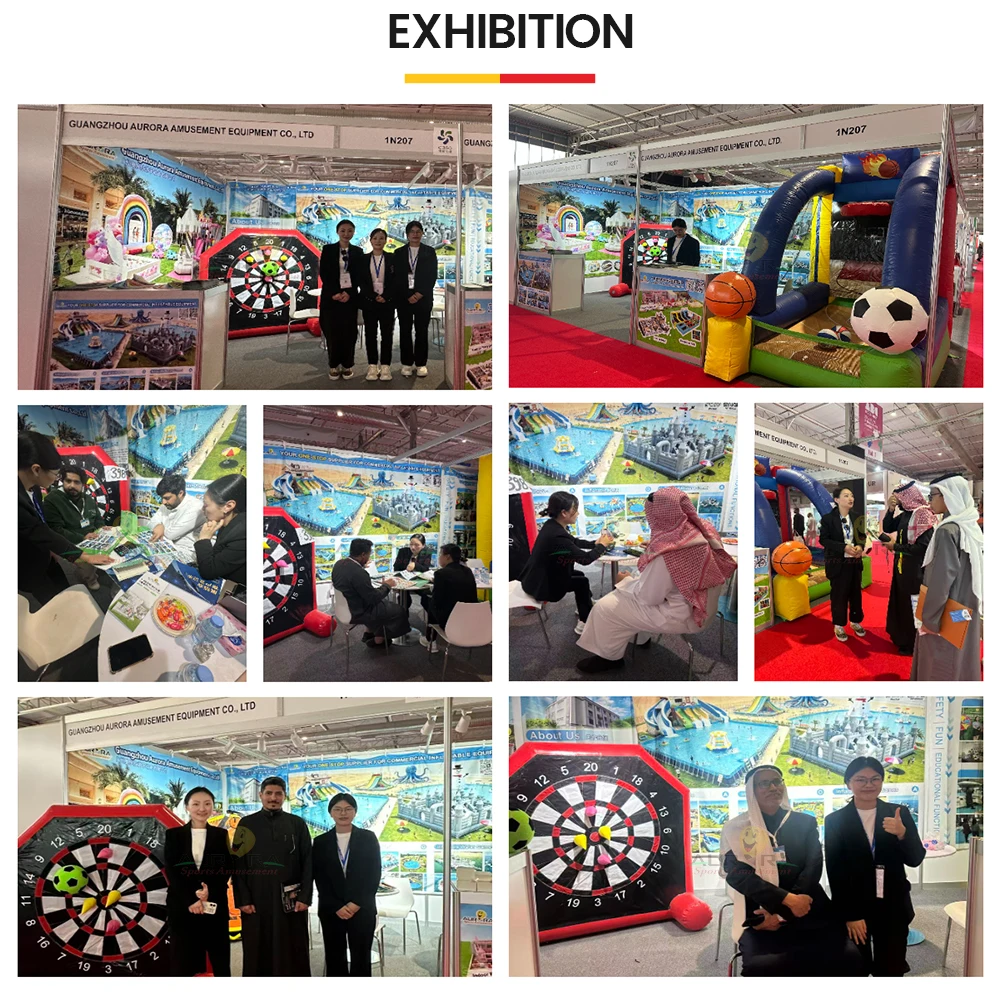 Waterproof Inflatable Bungee Trampoline Resistant Moisture Rain All Outdoor Conditions Reliable Play and Use