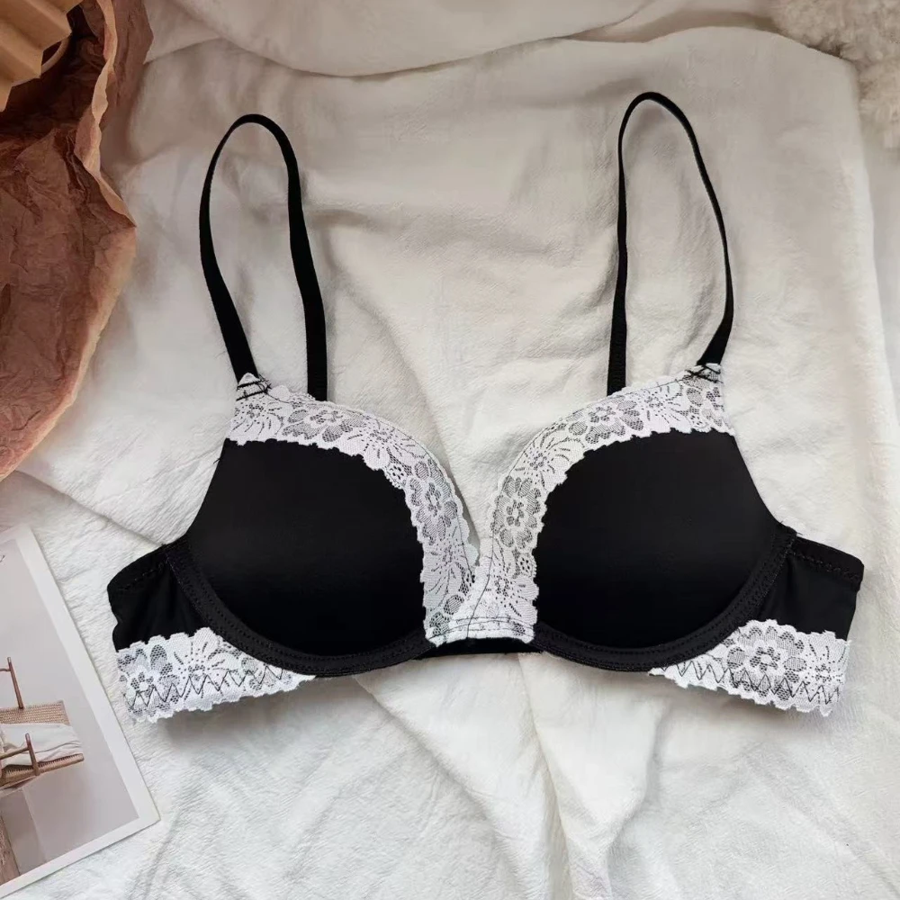 Lace Leopard Print Bra Push-up Small Chest Looks Bigger Not An Empty Cup Comfortable Armpit Fat Anti-sagging Sexy Bras