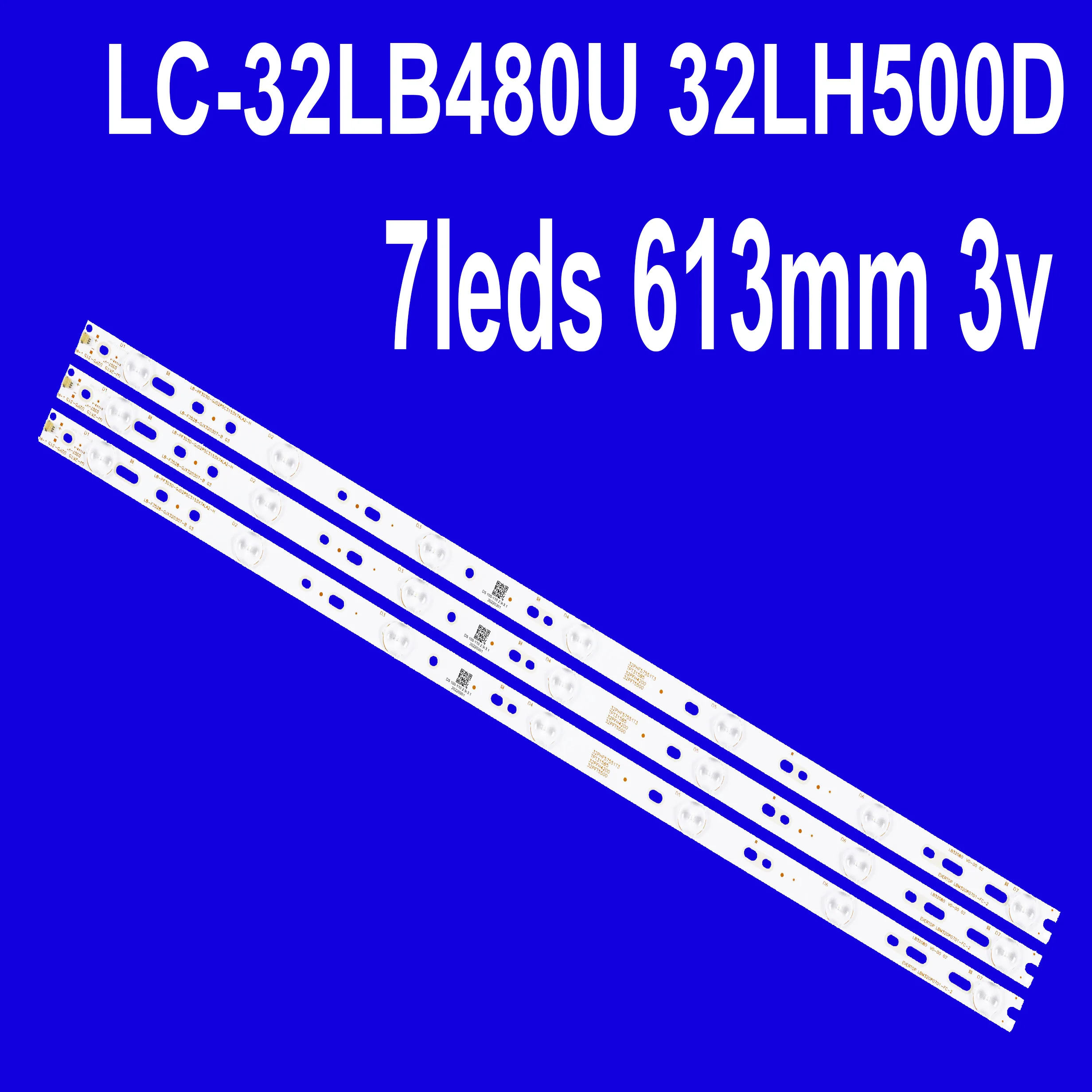 

Светодиодная лента 3 шт. для BDL3230QL/00 KDL-32R300B 32PHH4309 32PHT4509 Sharp LC-32LB370U 32PHT4319 LB32066 LC-32LB480U 32LH500D