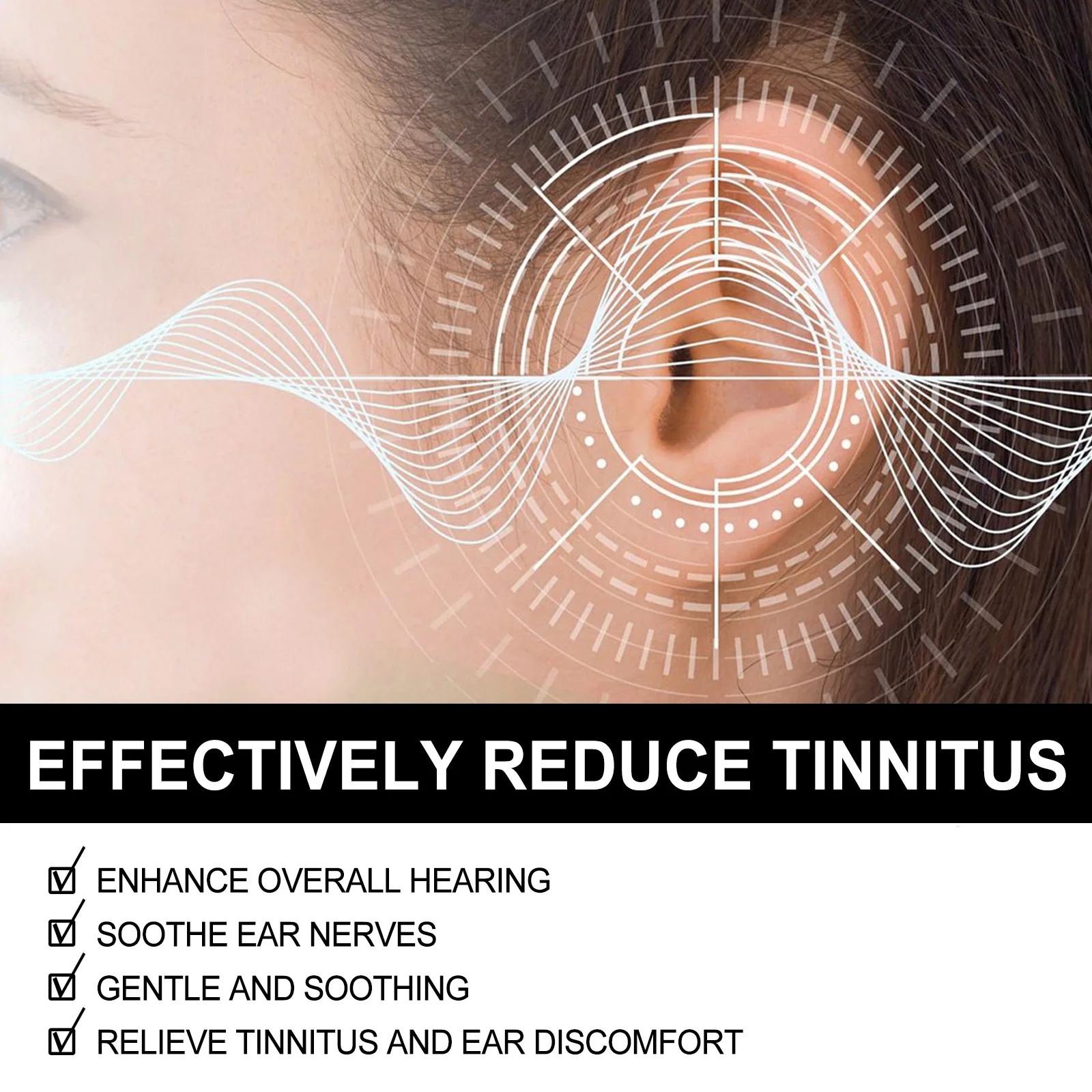 Tinnitus Treatment Cream Ear Ringing Therapy Relieve Ear Pain Itchy Improve Hearing Deafness Prevention Earache Alleviate Cream