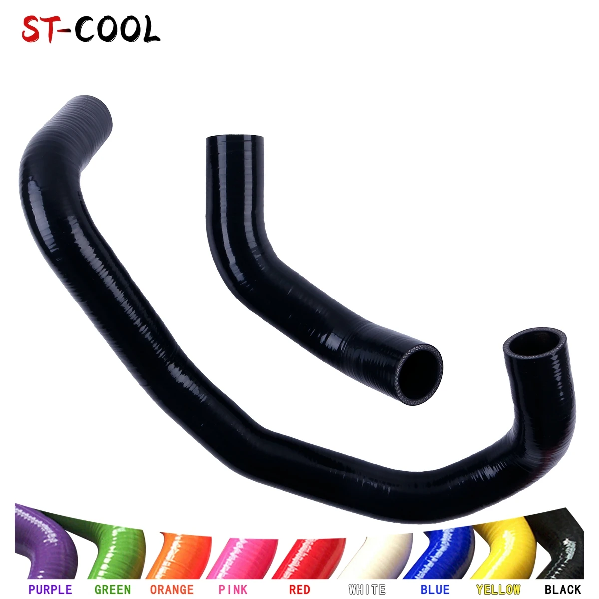 

For Dodge Charger / Magnum / Challenger 6.1L V8 2006-2010 2007 2008 2009 Radiator Silicone Hoses Kit Tubes Piping 2Pcs 10 Colors