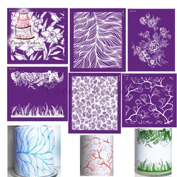 Mesh Stencil Lace Cake Stencil Template Lace Mat DIY Cake Decorating Tools Cake Stencils for Cake Fondant Molds