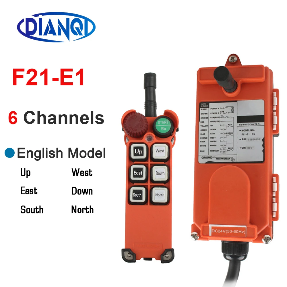 DC12V 24V Wireless Industrial remote controller switches Hoist radio Control Crane switch F21-4S F21-E1 F21-E1B AC220V 380V 110V