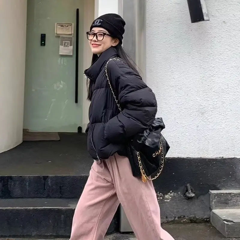 American Cotton Jacket Women's Winter 2025 New Korean Version Loose and Luxurious Warm Casual Bread Jacket Women