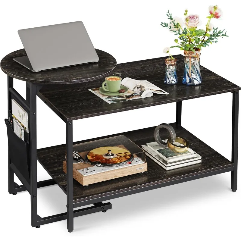 

Coffee Table, 31.3" and 18.7" Small Coffee Tables for Living Room, Modern Center Table and Side Table Set with Storage