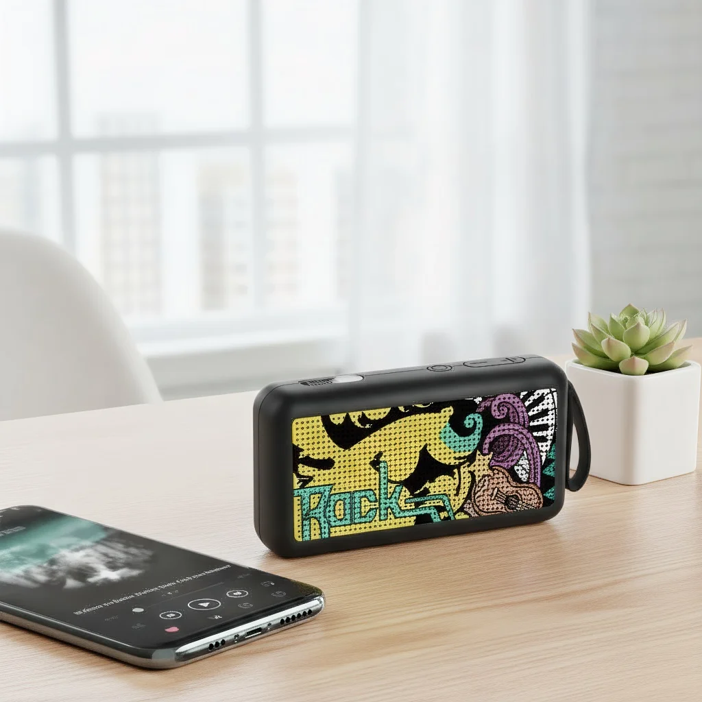 Portable Wireless Speaker - 5W Mini Stereo Music Player with Subwoofer