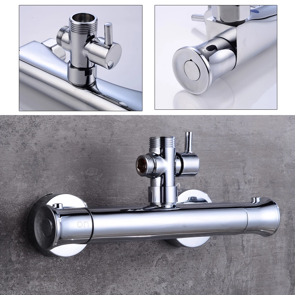 Shower Mixer Tap with 38°C Safety Protection For Bath, Thermostatic Shower Faucet, Thermostatic Mixer, Thermostatic Mixer