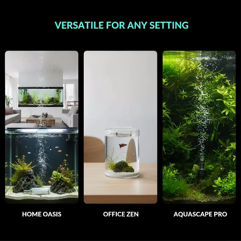 Fish Tank Air Stone Inline Filter Diffuser Transparent Plastic Bubble Diffuser Durable Oxygen Aerator for Aquarium Pet