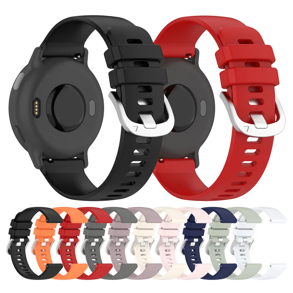 حزام سيليكون 20 ملم لساعة Garmin Approach S50 لاستبدال سوار المعصم الرياضي Garmin vivoactive 6