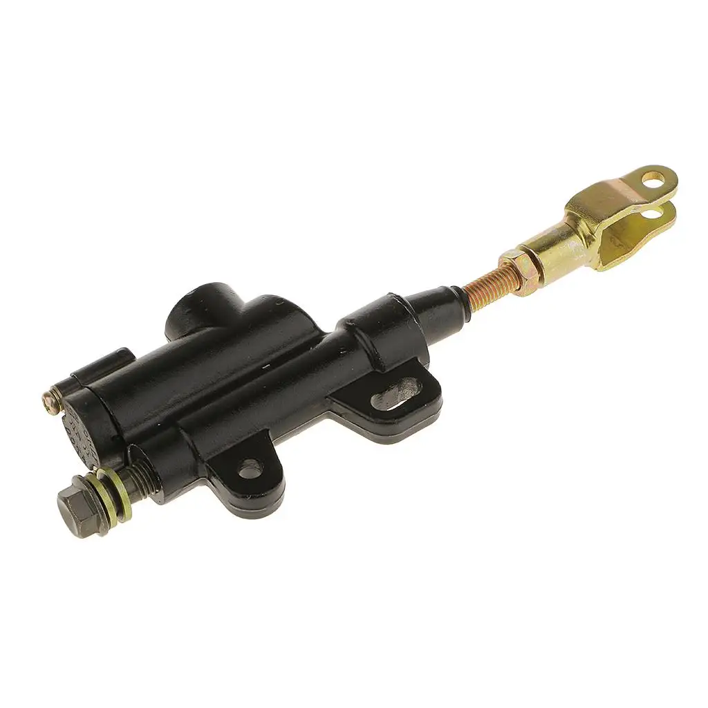 Rear Foot Cylinder Pump with 10mm Banjo Bolt for GY6 50cc 125cc 150cc 250cc Scooter Moped ATV Dirt Bike, Black