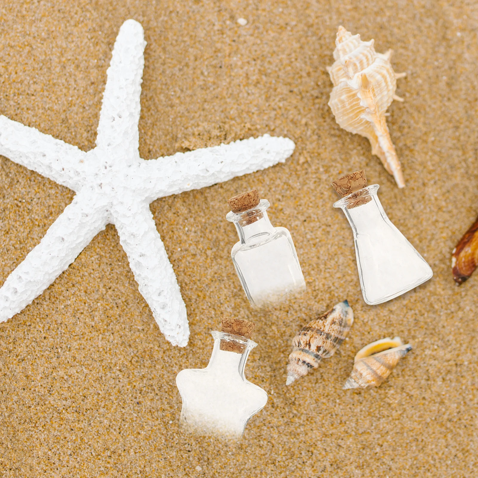 

10Pcs Wishing Bottle Glass Bottles with Cork Small Size Lightweight Transparent Design for Storage Display Specimen Gift