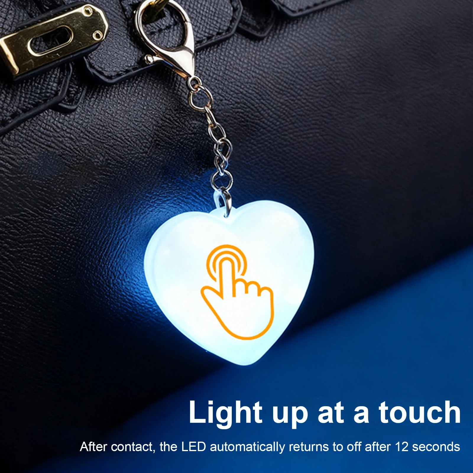 

2PCS Purse Light Rechargeable Handbag Night Light Touch Activated LED Automatic Sensor Purses Lamp Best Gifts for Women Girls