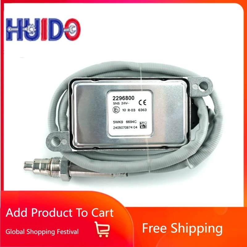 5WK96694C 2296800 Nox Sensor Nitrogen Oxygen Sensor 24V for Scania Auto Car Parts