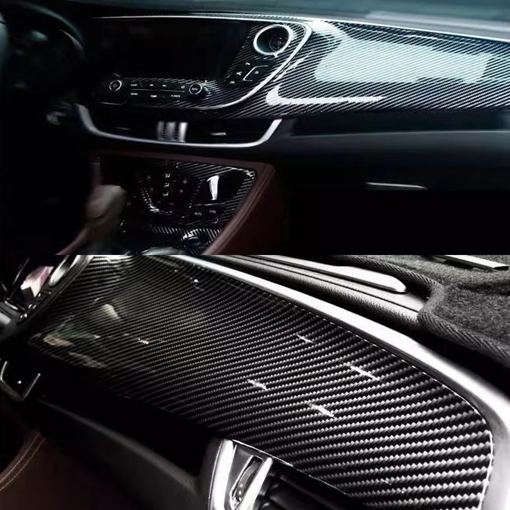 2D ألياف الكربون اللامعة فقاعة الحرة سيارة التفاف فيلم مقاوم للماء الفينيل فيلم الديكور الداخلي الخارجي دراجة نارية الملحقات