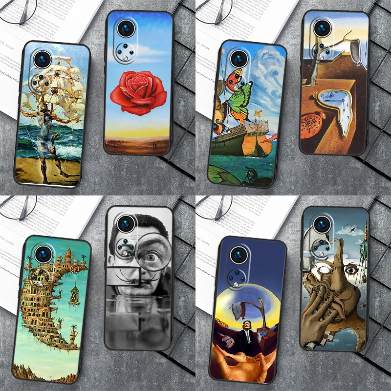 Salvador Dali Art For Huawei P40 P20 P30 P60 Pro Nova 5T 9 P Smart Honor Magic5 Lite 50 70 90 X8 X8a X9a Case