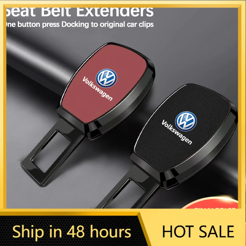 

Styling Mouldings Car Seat Belt Clip Extender Safety Seatbelt Extension Plug For Volkswagen Accessories VW GTI Golf Amarok Phaet