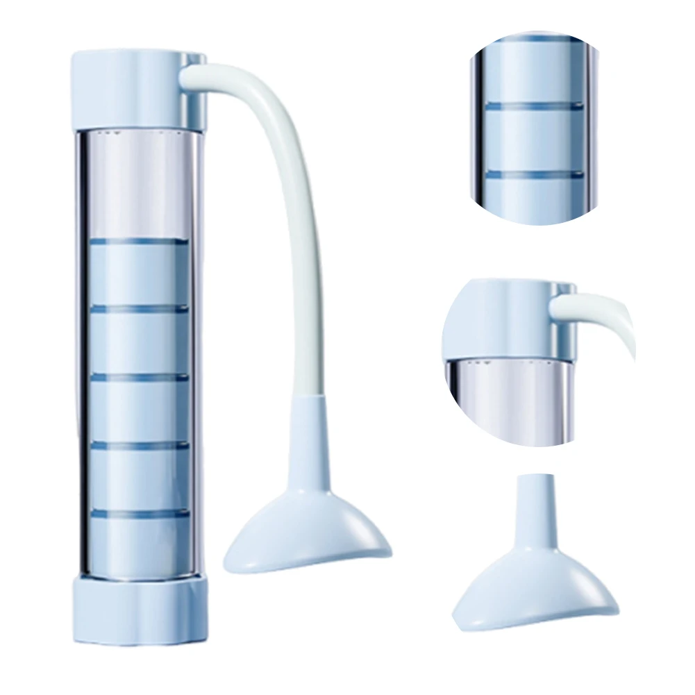 دمبل التنفس العميق مع جهاز تمرين التنفس المضاد، جهاز تدريب سعة الرئة، مدرب التنفس العميق للرجال والنساء #6