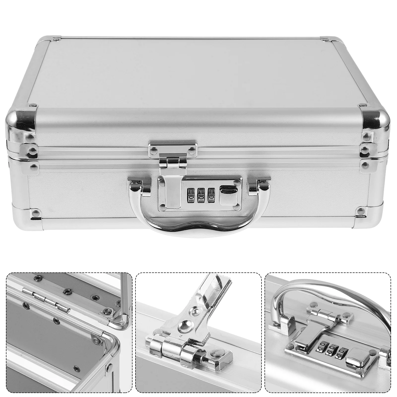 Aluminum Briefcases for Men Notebook First Aid Kit Tools Container Man Portable Workstation