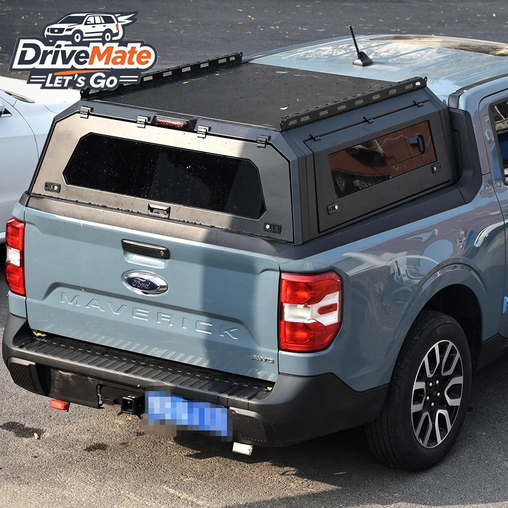 

Для Ford Maverick: Стальной водонепроницаемый жесткий тент-капот для пикапа с раздвижными окнами и функцией блокировки