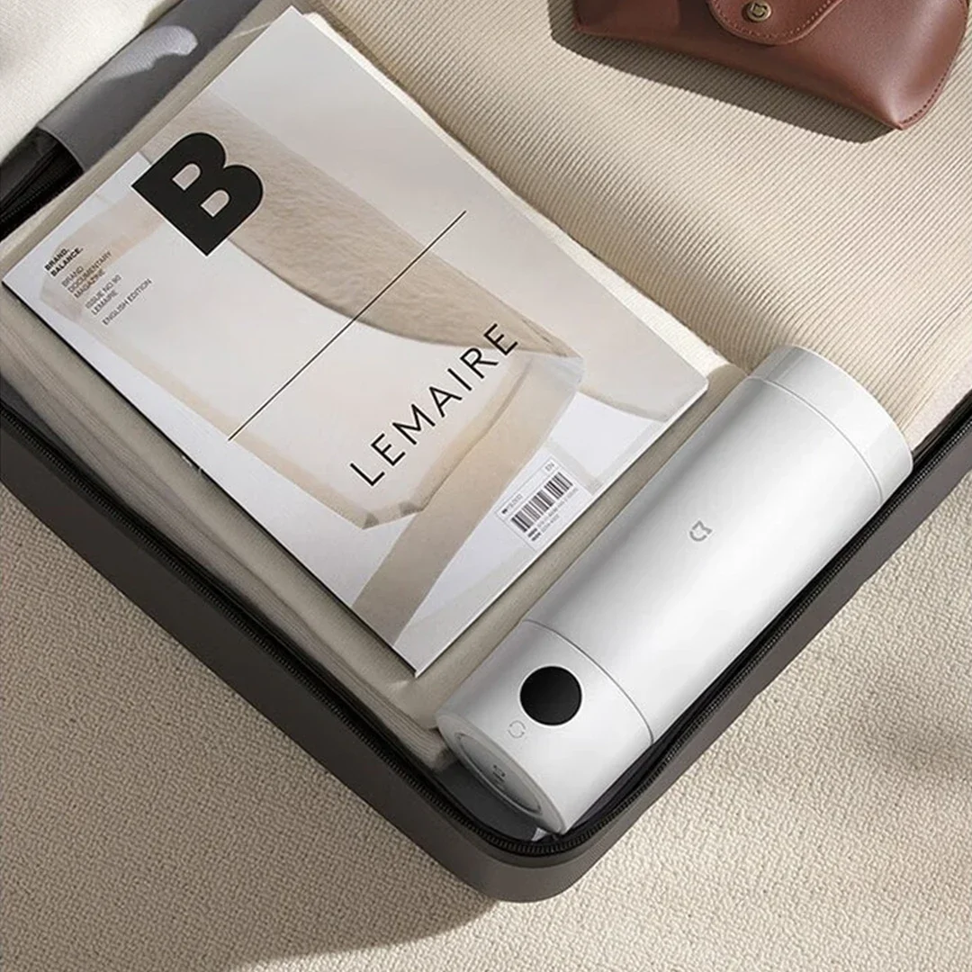 Mijia غلاية كهربائية محمولة 2 كوب قارورة عازلة غلاية مياه سريعة 350 مللي غلاية معزولة لدرجة الحرارة الذكية للحياة الذكية