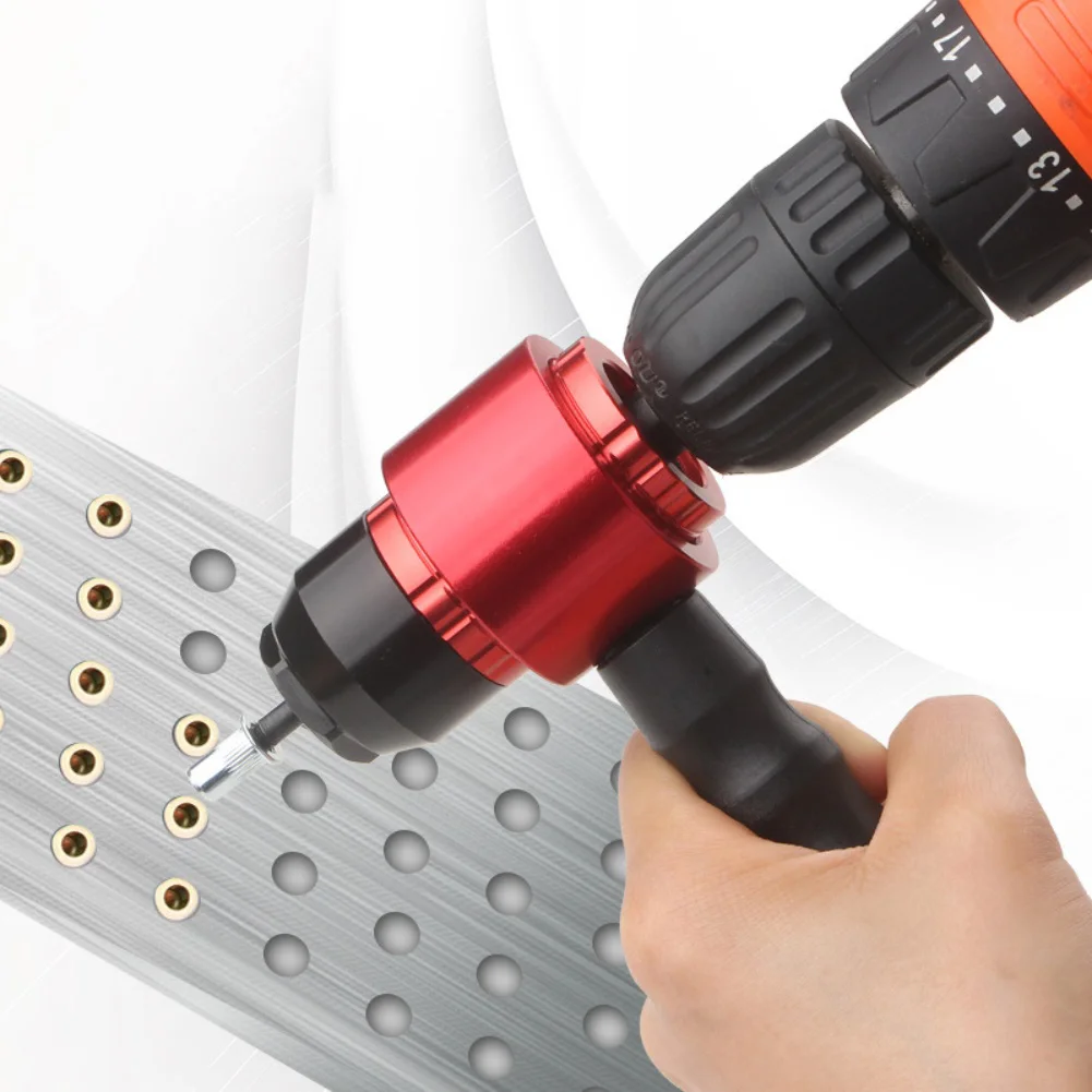 Electric Rivet Tool Adapter Kit Cordless Drill Riveting Insert Nut Tool Kit For Mechanical Maintenance Repair Tool