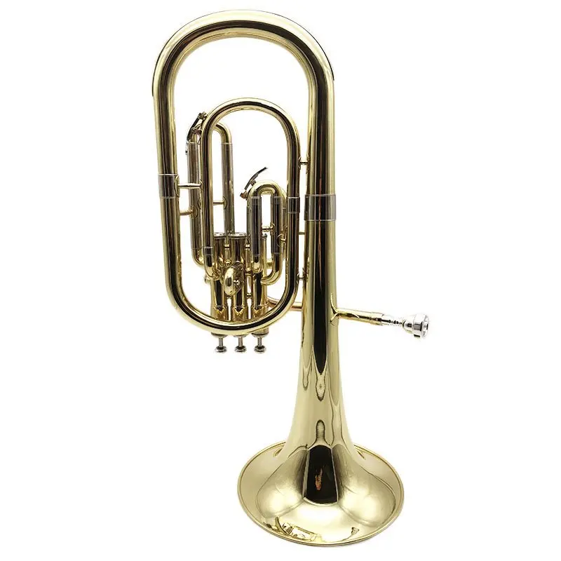 Eb Alto Horn With 3 Piston Valves Professional Western Brass Instrument Durable For Student Beginner Exam Ensemble  Practice