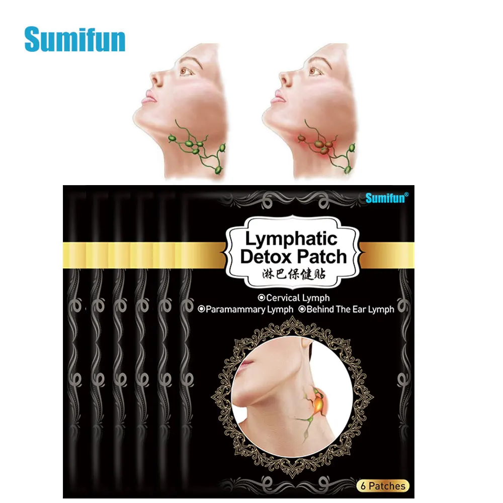 

6-30Pcs Lymphatic Drainage Relieve Lymph Nodes Swell Pain Patch Lymphatic Drainage Pads Chinese Herbal Detox Plaster