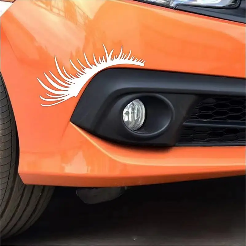 Headlight Eyebrow Eyelid Stickers For Auto Creative Car Headlamp Brow Cling Decorative Automotive Headlight Decal For RV Vehicle