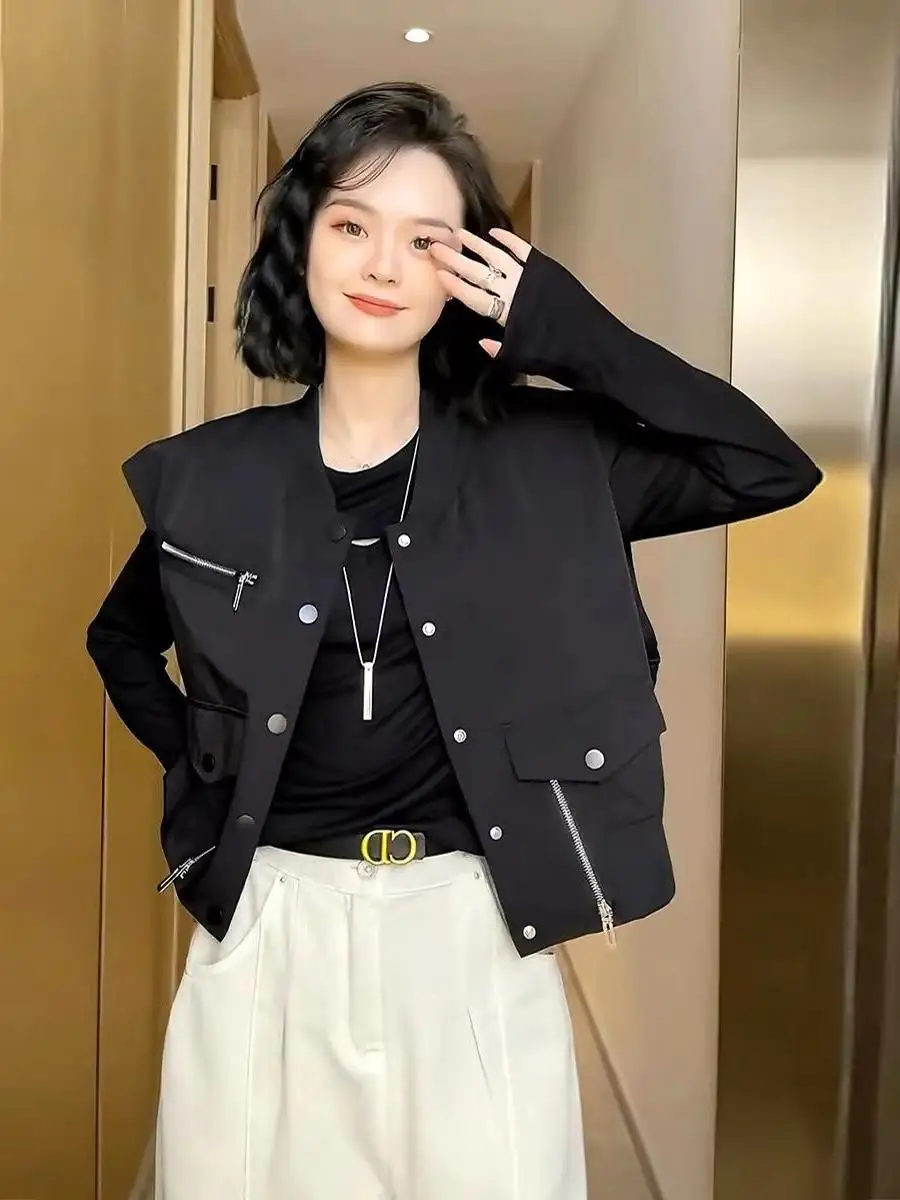 

Жилеты Жилеты Тонкие женские утки Зимние плюшевые флокированные на флисовой подкладке Объемное тепло Уютная морозостойкая домашняя одежда на открытом воздухе