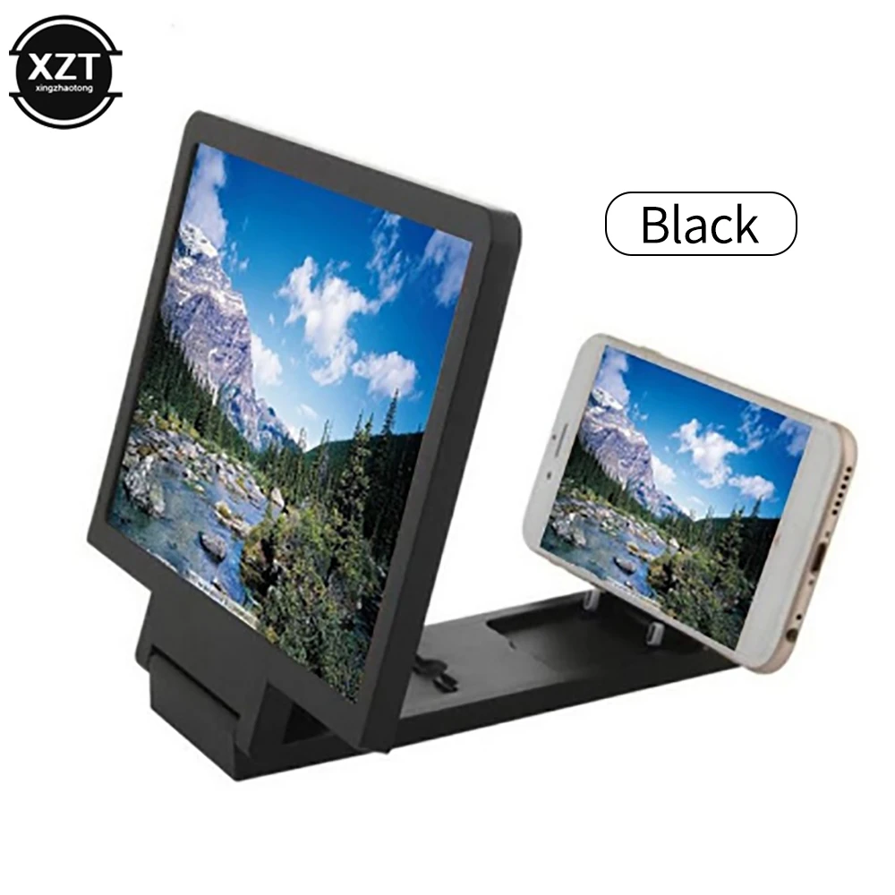 Fashion Portable 3D Phone Screen Amplifier Universal Screen Magnifier , Folding Curved Enlarged Smartphone Movie