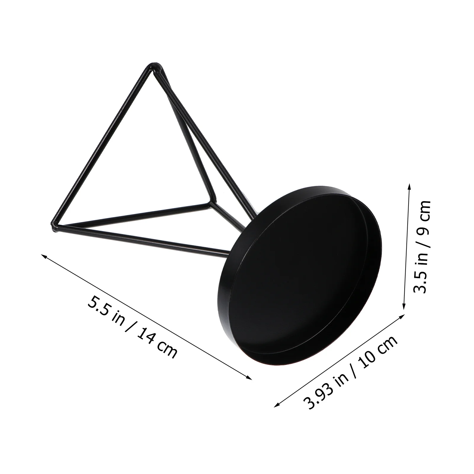 

Black Iron Holder Creative Stable Design for Desktop Bedroom Living Room Candlestick Support Candlelight Stand